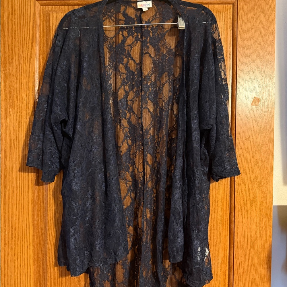 LuLaRoe Navy Lace Cover-Up